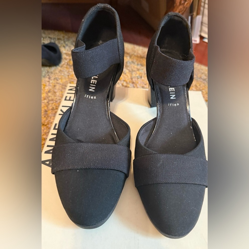 Anne Klein iFlex Akcallan Black Block Heel Pumps Women's Size 9M - Picture 3 of 10